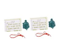 BESTonZON 2sets Turtle Shape Ocarina Flute for Boys and Girls Beginners Porcelain Material Melodious Sound