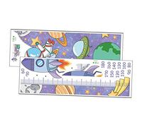BESTonZON 2sheets Outer Space Theme Wall Sticker Boy Girl's Height Ruler Astronaut Boys and Girls Decor Decal