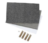 BESTonZON 3-in-1 Waterproof Reptile Terrarium Carpet Mat 60x40cm Grey Pet Bedding Substrate Liner for Tortoise and Lizard Cage Accessories