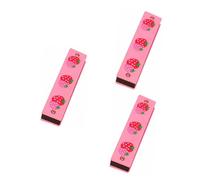BESTonZON 3 Pcs 16 Educational 16 Hole Harmonica Musical Toy for Boys and Girls Beginners Plastic Harmonica Instrument for Christmas or Birthday Random Color