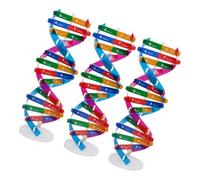 BESTonZON 3 Pcs DIY Double Helix Dna Molecular Model Kit for Students Biology Learning Tool Interactive Science Education to Boost Creativity and Genetics Understanding
