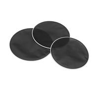 BESTonZON 3 Pcs Drum Mute Network Drum Accessories Drum Heads for Replacement Double Layer Drum Skin Mute Drum Heads Mesh Drum Heads Piccolo Snare Drum Heads Silent Drum Skin Metal Black