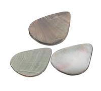 BESTonZON 3 Pcs Shell Picks Shell Tones Thumb Picks for Guitar Cool Guitar Picks Ukulele Felt Pics Flexible Guitar Picks Unique Guitar Picks Personalized Guitar Picks Bass Guitar Gel Black