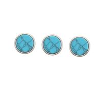 BESTonZON 3 Pcs Sky Blue Cornet Piston Buttons Small Replaceable Button Covers for Trumpet Musical Instrument Accessories