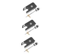 BESTonZON 3 Sets Bow Repair Part Violin Replacement Tool Professional Violin Replacement Bow Frog Violin Bow Violin Parts Violin Tuner Clip on Violin Accessories Oud Instrument Copper Black