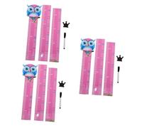 BESTonZON 3 Sets Boy Girl Wall Sticker Growth Chart Height Measuring Decal for Home Boys and Girls Height Chart for Wall Anime Nursery Decor and Decoration