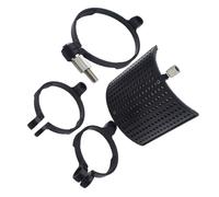 BESTonZON 3 Sets Micro Accessories Mic Guard Mic Pop Screen Condenser Mic Microphone Recording Screen Windshield for Mic Portable Vocal Booth Mic Windscreen Mic Accessories Black Abs Plastic