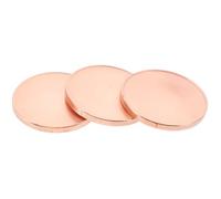 BESTonZON 3 Sets of Engravable Metal Coins with Threaded Edged Design, Lightweight Copper Material Challenge Coins, Portable with Protection Box for DIY Crafts and Collection
