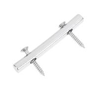 BESTonZON 3 Sets Silver Zinc Alloy Guitar String Guide for Electric Guitars, Mini Size Easy Installation Press String Buckles Stable Bar Instrument Accessories