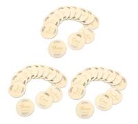 BESTonZON 3 Sets Wooden Monthly Progress Circles Newborn Announcement Signs Photo Props for First Year Name Signs for Nursery