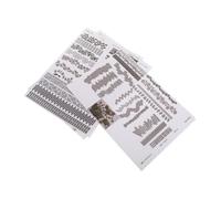 BESTonZON 3 Sheets Realistic Texture Stickers Self Adhesive Miniature Road Decals for Model Landscaping Urban Diorama Garden Pathway and Architectural Sandscape Layouts