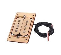 BESTonZON 3 String Humbucker Neck Pick Pickups Bass Guitar Neck Electric Guitar Picks Humbucker Bridge Pick Bolt Pitch Gauge Electric Guitar Pickup Bass Pickup Picks for Guitar Bamboo