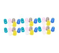 BESTonZON 30 Pcs Guitar Finger Protectors Guitar Finger Tips Guitar Thumb Picks Hard Fingertip Protector Electric Guitar Accessories Guitar Finger Caps Finger Sleeve Silicone Finger Guards