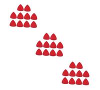 BESTonZON 30 Pcs Guitar Plectrum Guitar Pick Ukulele Picks Mandolin Picks Ukulele Plectrum Guitar Thumb Picks Bass Picks Ukelele Picks Ukulele Strap No Drill Picks for Guitar Acoustic Red