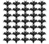 BESTonZON 300pcs Black Nail Charms: Unique Halloween Nail Art Charms Animal Design - Dark Style 3D Manicure Decorations for Party and Festival