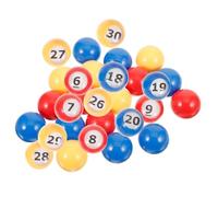 BESTonZON 30pcs Bingo Balls Numbered Replacement Props for Lottery Games Party Activities and Crafts Lightweight for Carnivals and Christmas Events