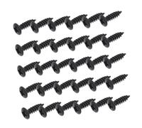 BESTonZON 30pcs Electric Guitar Pickguard Screws Metal Mounting Fixing Accessories Quick Installation Black for Electric Guitar