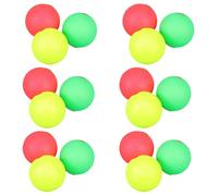 BESTonZON 30pcs Fishing Bobbers Float Balls Set 36mm Foam Buoys with Copper Rings High-Visibility Floaters for Float Fishing, Netting and Angling Supplies in Yellow, Red, Green