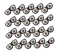 BESTonZON 30pcs Halloween Eyeballs Plastic Fake Eyes DIY Crafting Props for Doll Decorations Horror Party Haunted House Accessories for Holiday Events
