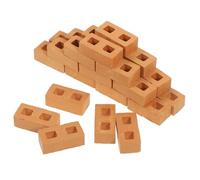 BESTonZON 30pcs Mini Building Blocks DIY Brick for Architectural Models Ceramic Simulation Bricks for Landscaping and Creative Construction