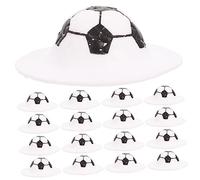BESTonZON 30pcs Mini Straw Hats for Dolls Tiny Jazz Hats DIY Accessories Lightweight Doll Accessories for Creative Crafts and Projects