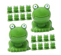BESTonZON 30pcs Miniature Frog Figurines Resin Garden Ornaments for Fairy Gardens Micro Landscapes DIY Crafts Decor Nature Inspired Tiny Animal Statues for Indoor Outdoor Moss Terrariums