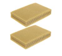 BESTonZON 30pcs Natural Beeswax Sheets for Candle Making and Beekeeping Wax Foundations for Hive Frames DIY Crafting Kit for Honeycomb Nest Construction and Seasonal Use