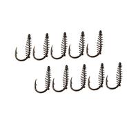BESTonZON 30pcs Portable Spring Fishing Hooks Lightweight Fishhook Tackle for Adults Outdoor Anglers Practical Design for Freshwater and Saltwater Use