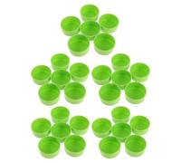 BESTonZON 30pcs Reptile Feeding Bowl Green for Small Pets Chameleon Feeder Dish Lizard Feeder Cup Water Bowl for Reptile Tank Crested Gecko Food