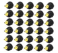 BESTonZON 30pcs Resin Hedgehog Figurines for Plant Pots Durable Micro Landscape Decorations DIY Bonsai Garden Accessories Adorable Tiny Animal Statues for Creative Gardening