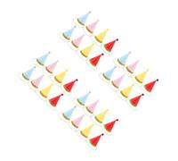 BESTonZON 32pcs Dog Birthday Hat for Birthday Party Decoration Supplies Charms Grooming Accessories for Holiday Wedding Puppies Kittens