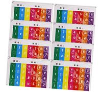 BESTonZON 32pcs Percussion Training Note Sticker Pan Flute Finger Guide Decal Sticker for Beginner Practice Music Instrument Supplies