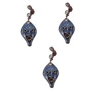 BESTonZON 3pcs 6 Hole Ocarina Wind Instrument -hole Ocarina Necklaces Mask Pendant Clasp for Necklace Ocarina for Children Leaf Practice Ocarina Leaf Ocarina Ceramics Musical Instrument Clay