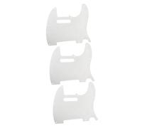 BESTonZON 3pcs 8 Alloy Silver Pickguard Scratch Plate 8 Screw Holes Guitar Pickguard for (usa/mexican Fit)