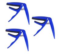 BESTonZON 3pcs Acoustic Guitar Ukulele Capo Tuner Accessory Zinc Alloy Construction Easy Slide Protect Fretboard