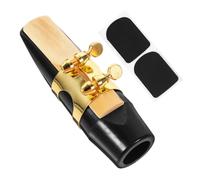 BESTonZON 3pcs Alto Saxophone Mouthpiece Kit Cushion Accessory and Protective Cap Lightweight Design for Enhanced Playability and Secure Holding for Musicians