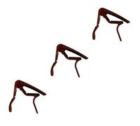 BESTonZON 3pcs Aluminium Alloy Guitar Capo for Folk Guitar Tuner Clip for Capo Ukulele Accessory