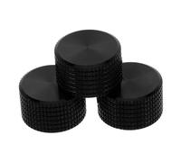 BESTonZON 3pcs Aluminum Alloy Potentiometer Control Knobs Gold Tone Rotary Volume and Audio Adjustment Caps Compatible with Electric Bass Guitar Sound Mixer Multimedia Controller