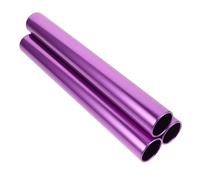 BESTonZON 3pcs Aluminum Alloy Relay Baton for Lightweight Purple for Outdoor Running Athletic Practice Student Relay Events