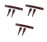 BESTonZON 3pcs Archtop Guitar Bridge for Bass Guitar Musical Instrument Nut Replacement