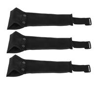 BESTonZON 3pcs Baby Stroller Safety Crotch Belts Universal Black Oxford Cloth Straps Easy to Install Portable Storage Essential Stroller Safety Upgrade Belts for Secure Travel