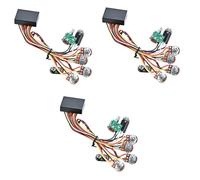 BESTonZON 3pcs Bass Preamp Circuit for Guitar Refitting Bass Line Modification Eq Preamp Circuit Music Instrument Part Guitar Tone Control Wiring Harness