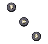 BESTonZON 3pcs Black Cello Stop End Pin Holder Bass Stand Musical Instrument Accessory Dark Walnut Effect