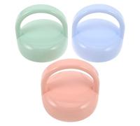 BESTonZON 3Pcs Bottle Caps with Handles Leakproof Screw-On Food-Grade Plastic Lids for Bottles Universal Replacement in Blue Pink and Green