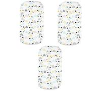 BESTonZON 3pcs Boys Changing Mat Diaper Changing Pad Cover Lovely Printed Pattern Stretchy Bed Protector for Boys and Girls
