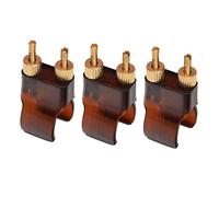 BESTonZON 3pcs Brass Erhu Fine Tuners String Adjuster Set Professional Metal String Fine Tuner Accessories for Erhu Music Instrument