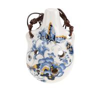 BESTonZON 3pcs Ceramic Ocarina Mini Wind Instrument for Beginners Portable Alto Ocarina Unique Retro Design for Music and Practice Sessions