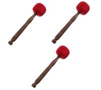 BESTonZON 3pcs Chanting Bowls Meditation Bowl Mallet Stick Striker Yoga Bell Chime Stick Mallet for Mindfulness and Relaxation Not Included