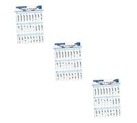 BESTonZON 3pcs Clarinet Chord Chart Useful Clarinet Chart for Beginners Music Chord Poster for Practical Use