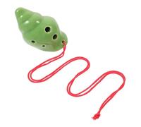 BESTonZON 3pcs Conch Ocarina -hole Ocarina Conch Shape Ocarina Mini Ocarina Flute Ocarina Music Instrument 6-hole Ceramic Ocarina Beginners Practice Wind Instrument Ceramics Dark Green